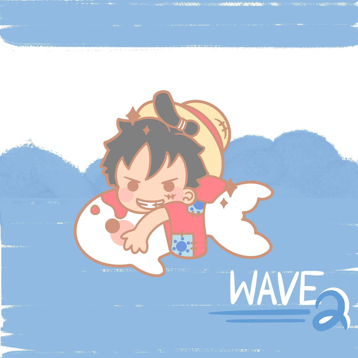Summer Pirate Enamel Pin, Luffy