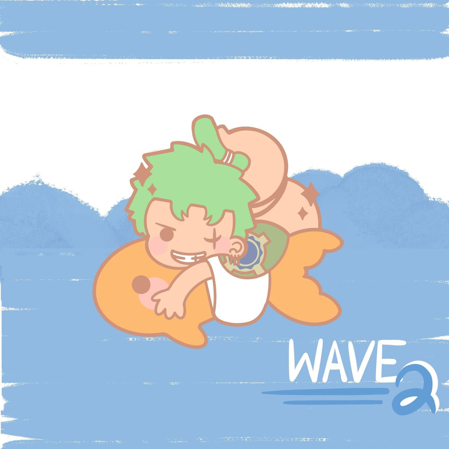 Summer Pirate Enamel Pin, Zoro